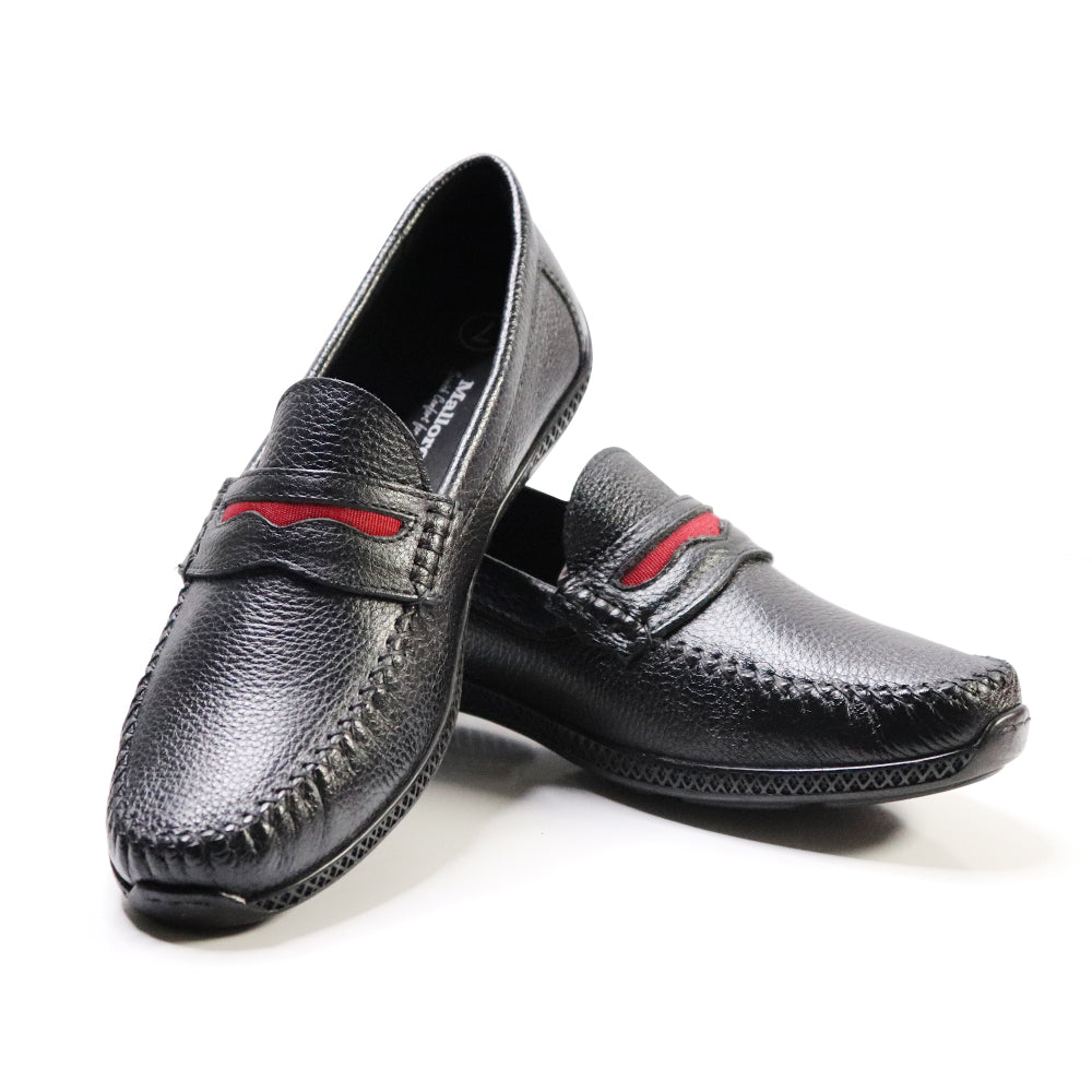 Men's Genuine Leather Mallorca Shoes with High Comfort Rubber Sole