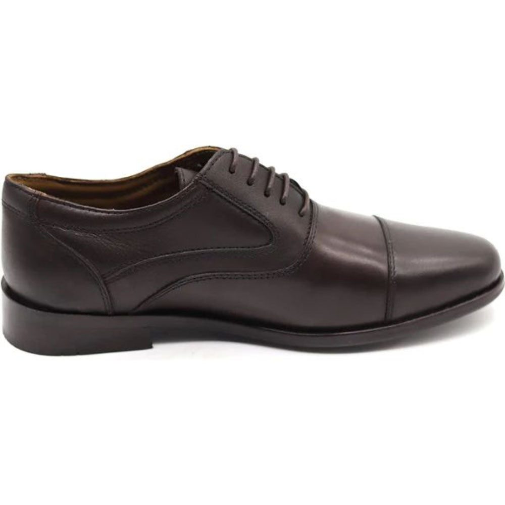 Men's Genuine Leather Milano Cap Toe Formal Shoes Hand Crafted to perfection by renowned Mont Hawk Artisans. Lace Ups