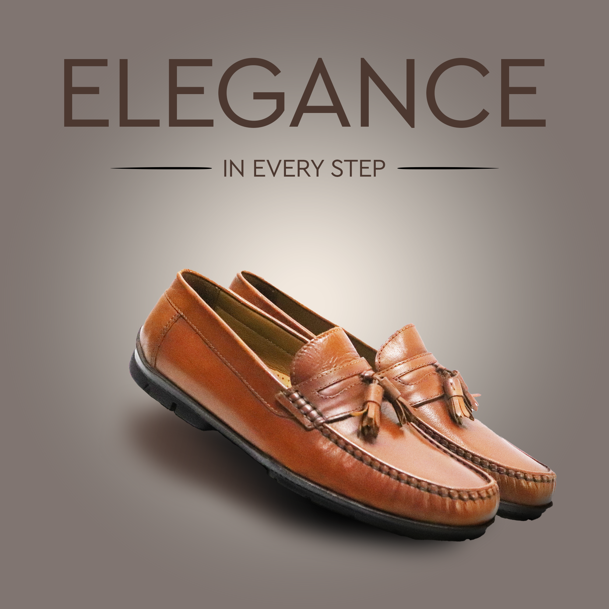 Mont Hawk Men’s Tassel Mocc Genuine Tan Leather Loafers – Handstitched Slip-On Shoes with Cushioned Insole & Durable TPR Sole