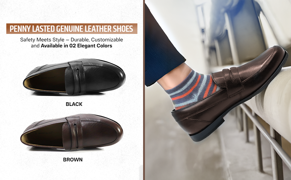 Mont Hawk Men’s Leather Slip-On Loafers brown