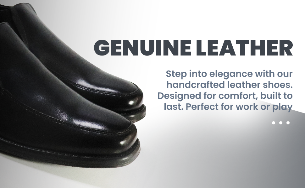 Mont Hawk Men’s Leather Penny Loafers – Slip-On Dress Shoes