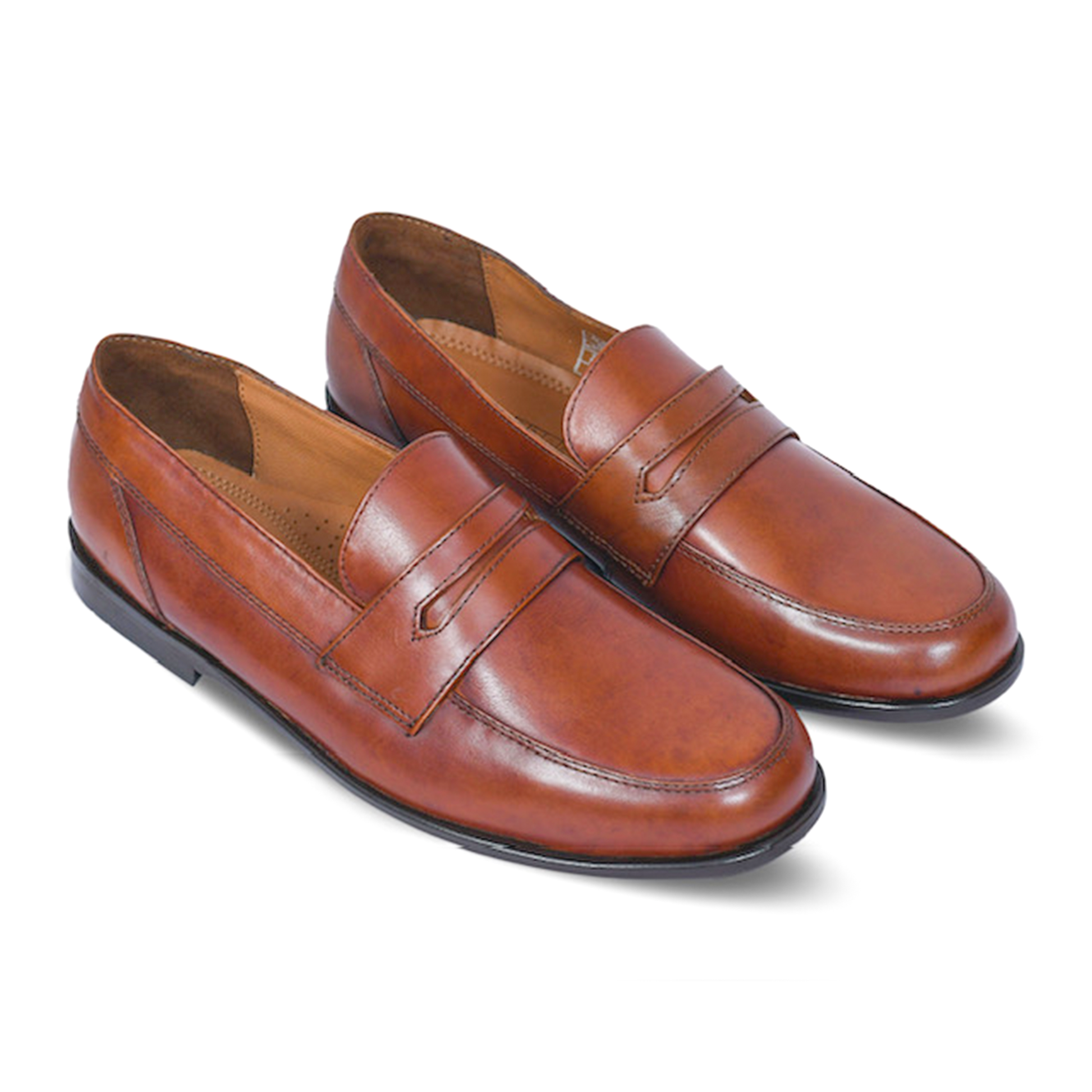 Penny Lasted Leather Slip-On Loafers