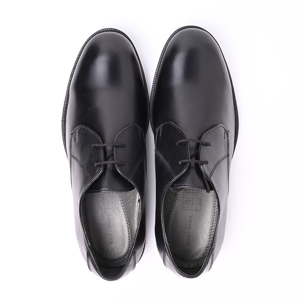 Blucher Shoes – Open-Lace Derby Design with Cushioned TPR Comfort Sole & Breathable Leather Lining