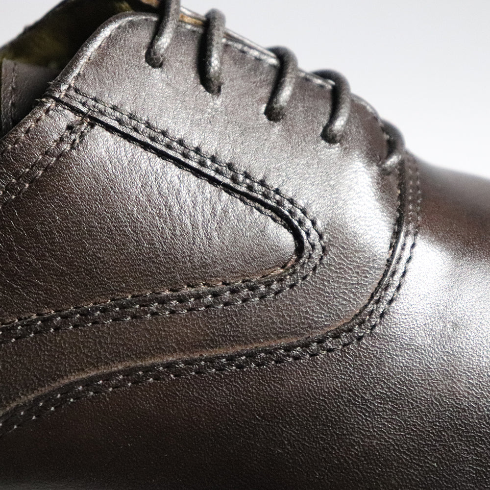 Men's Genuine Leather Milano Cap Toe Formal Shoes Hand Crafted to perfection by renowned Mont Hawk Artisans. Lace Ups