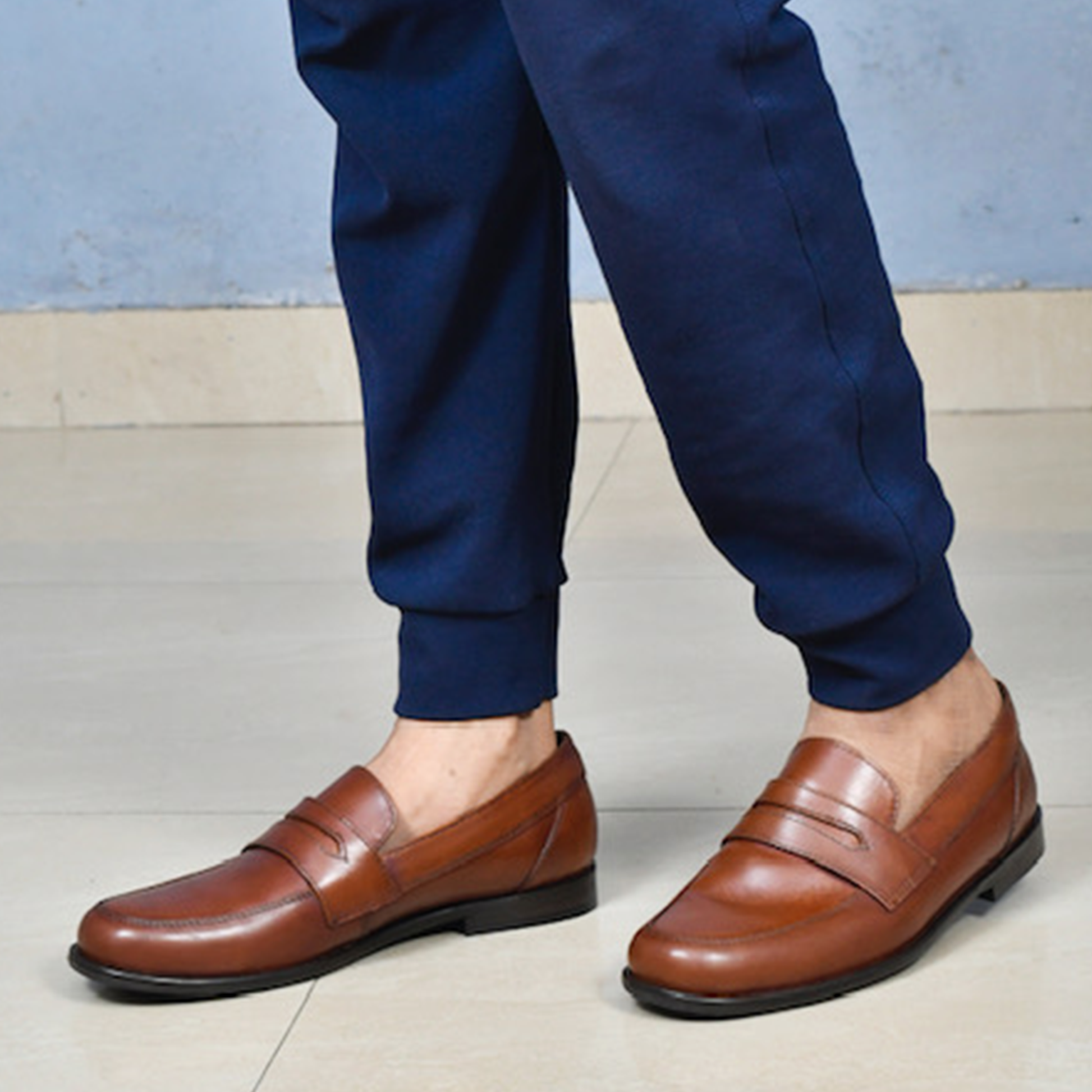 Penny Lasted Leather Slip-On Loafers