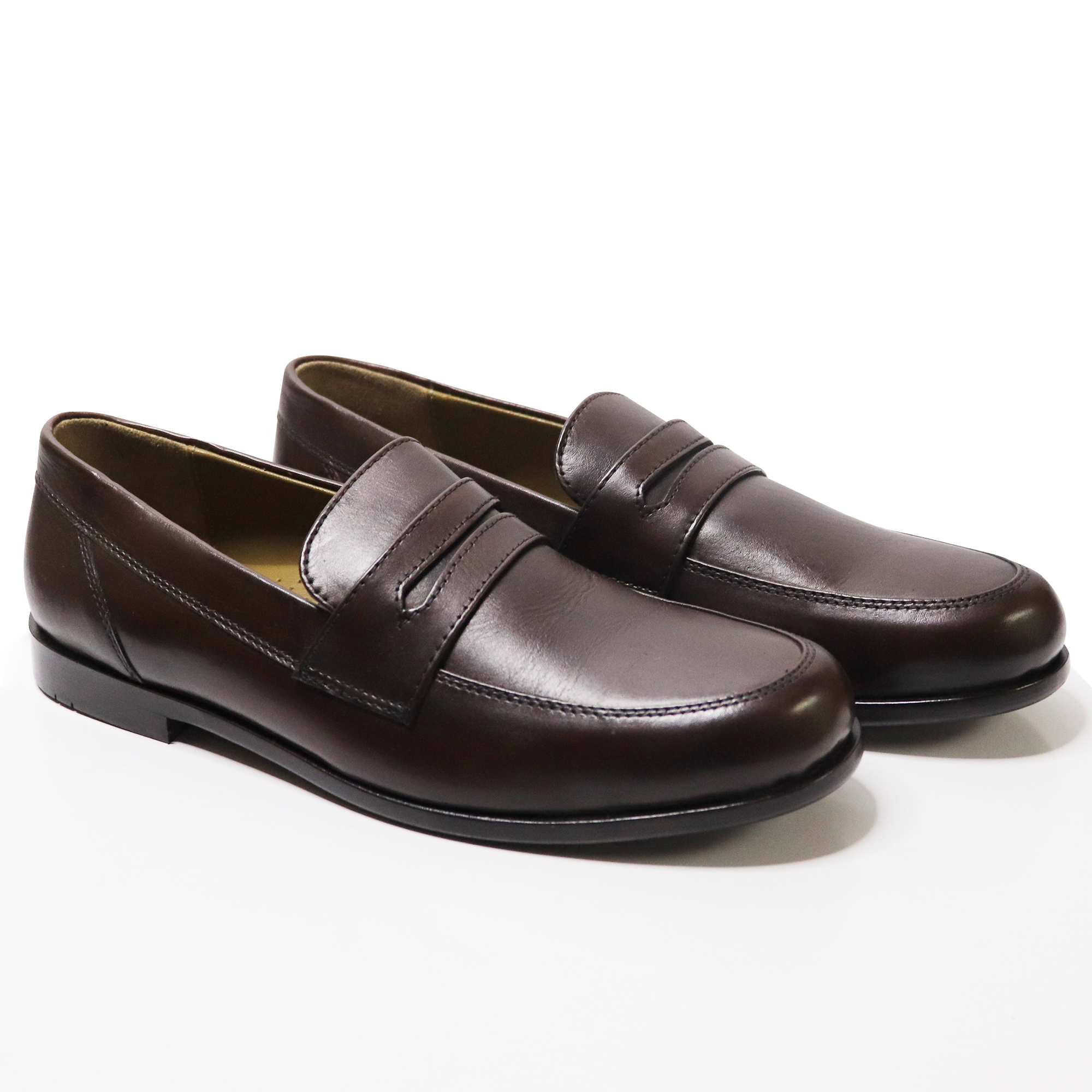 Men's Penny Lasted Genuine Leather Shoes Hand Crafted to perfection by renowned Mont Hawk Artisans. Loafers/Slip On