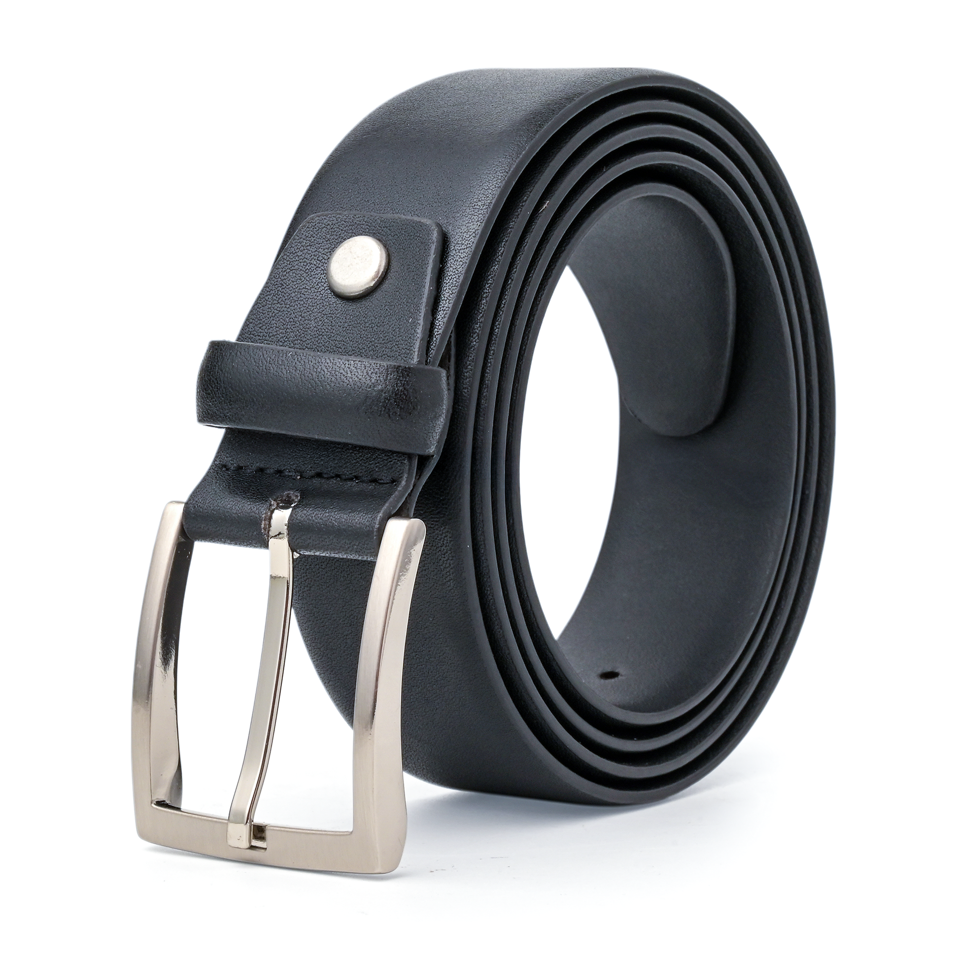 Genuine Leather Grain Black Belt for Men - Dress & Casual Wear | Durable & Stylish Accessory