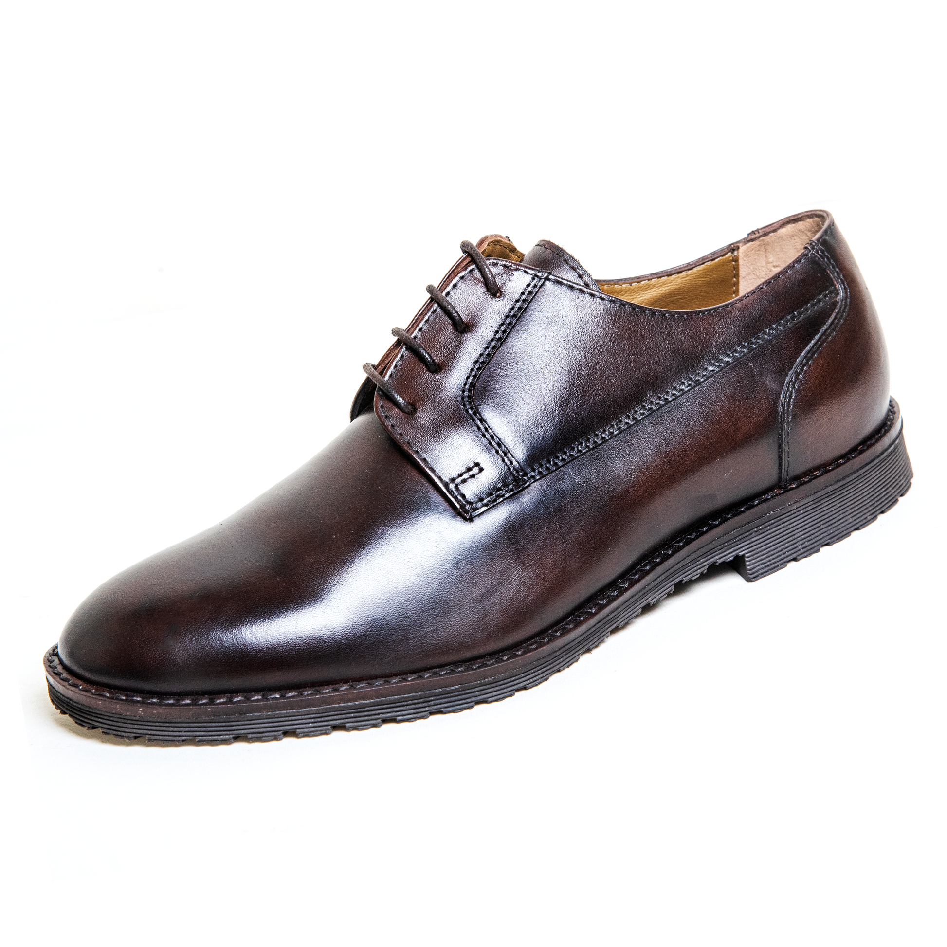 New Derby Shoes – Genuine Leather Lace-Up Derbies with Cushioned Comfort Sole & Breathable Lining