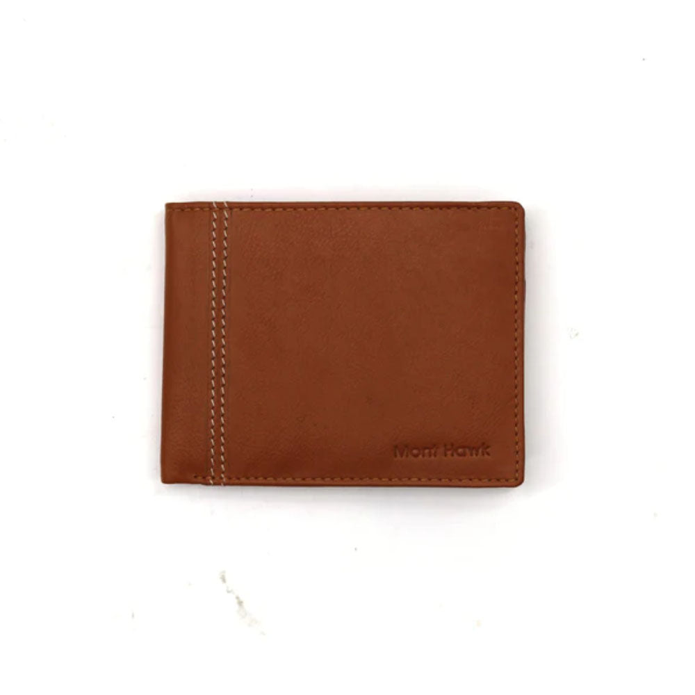 🎁 Mont Hawk Men’s Genuine Leather Bifold Wallet (100% off)