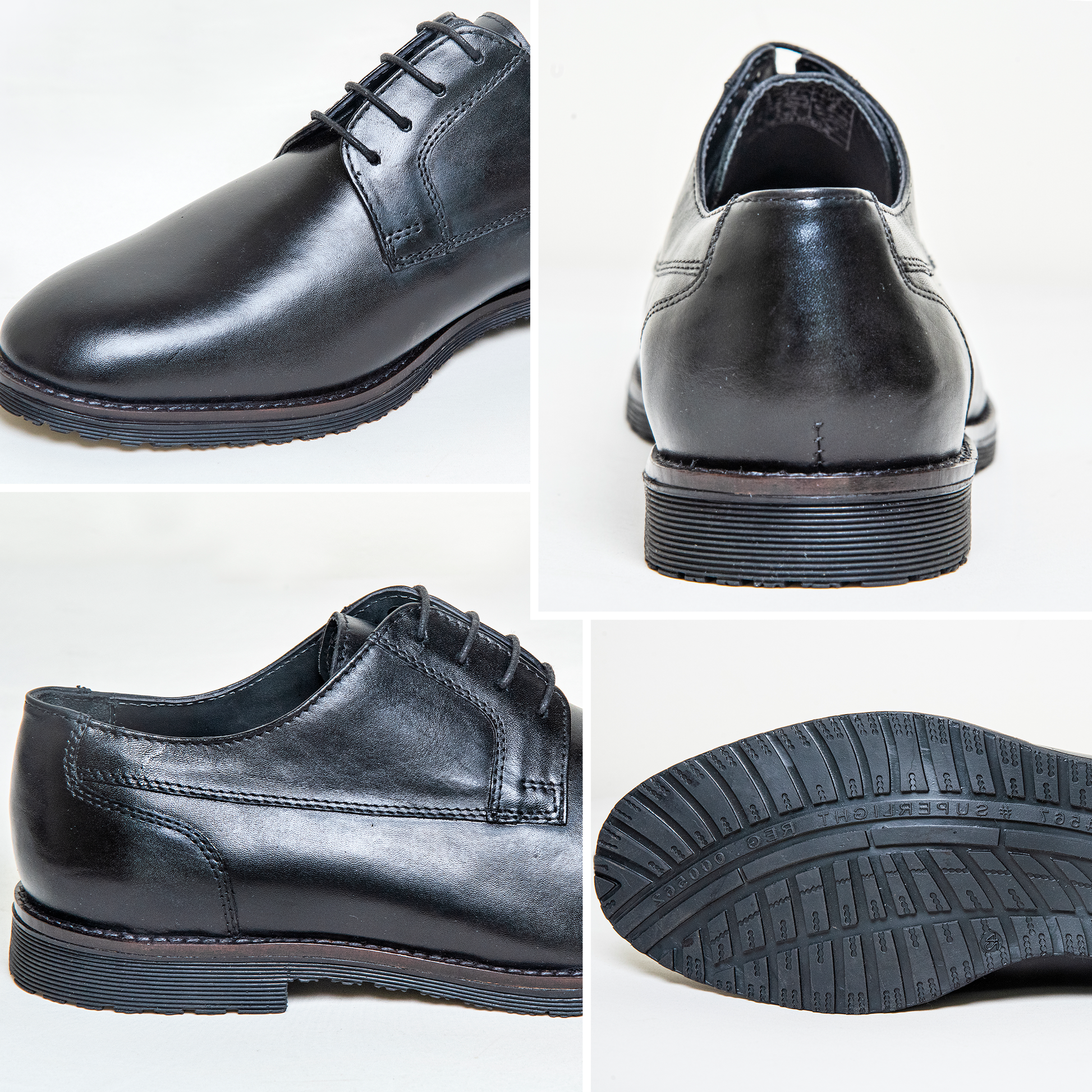 New Derby Shoes – Genuine Leather Lace-Up Derbies with Cushioned Comfort Sole & Breathable Lining