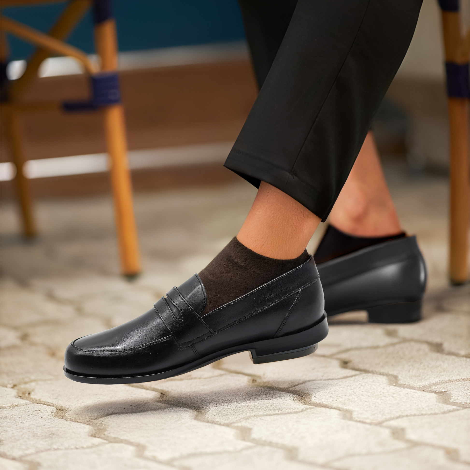Penny Lasted Leather Slip-On Loafers