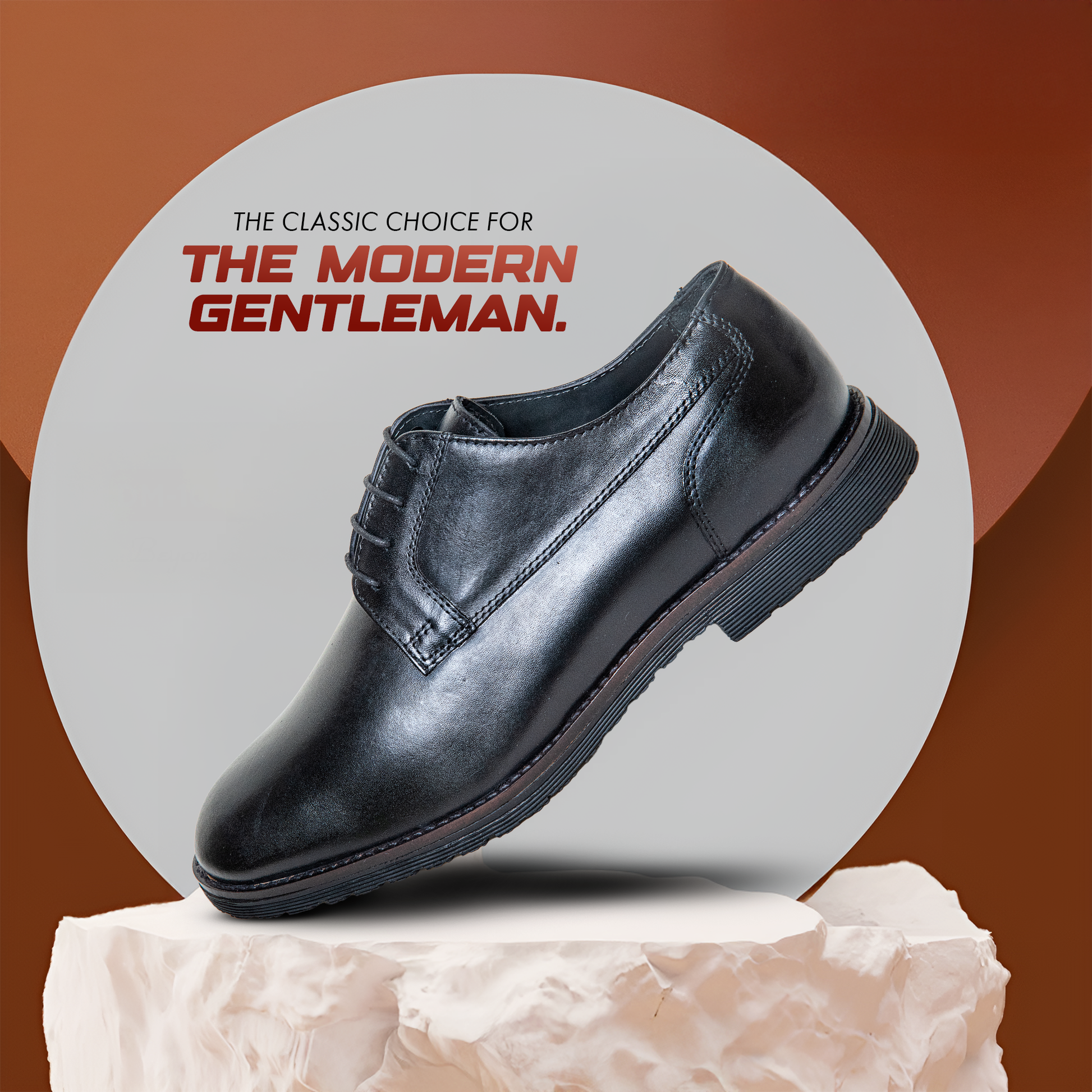 New Derby Shoes – Genuine Leather Lace-Up Derbies with Cushioned Comfort Sole & Breathable Lining
