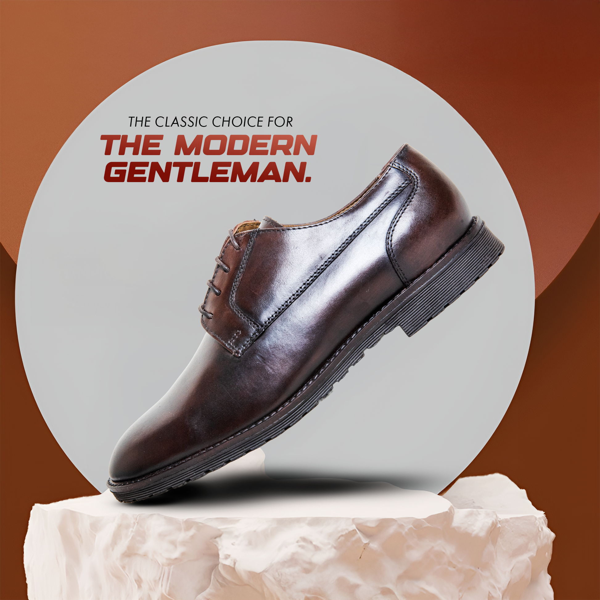 New Derby Shoes – Genuine Leather Lace-Up Derbies with Cushioned Comfort Sole & Breathable Lining