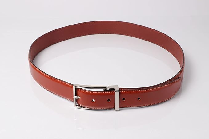 Mont Hawk Genuine Leather Grain Dress Casual Belt