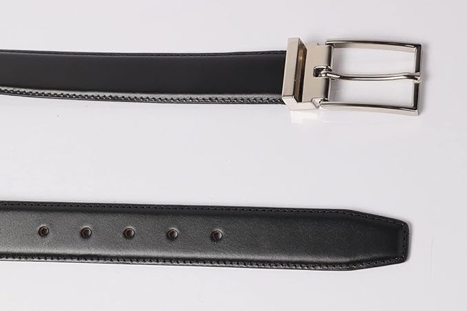 Mont Hawk Genuine Leather Grain Dress Casual Belt