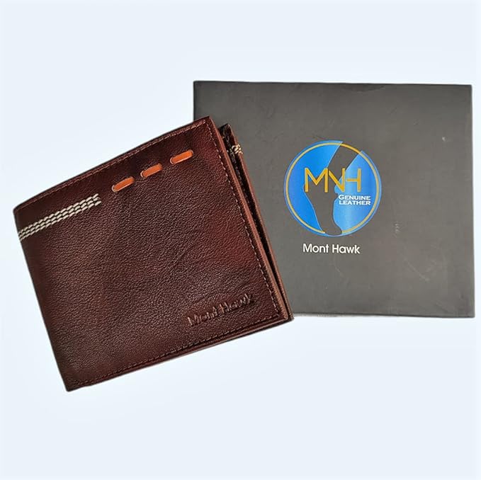 🎁 Mont Hawk Genuine Leather Wallet (100% off)