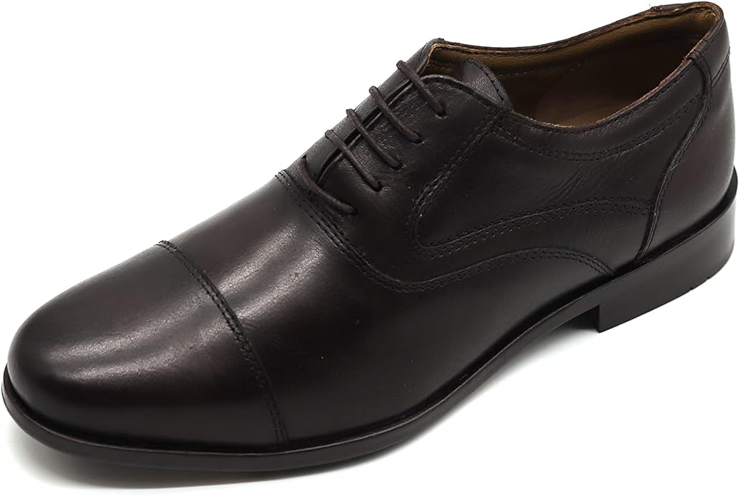 Men's Genuine Leather Milano Cap Toe Formal Shoes Hand Crafted to perfection by renowned Mont Hawk Artisans. Lace Ups