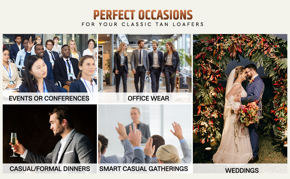 Mont Hawk Men’s Tassel Mocc Genuine Tan Leather Loafers – Handstitched Slip-On Shoes with Cushioned Insole & Durable TPR Sole