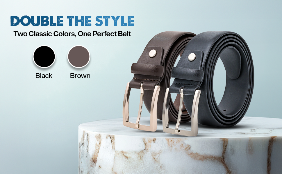 Genuine Leather Grain Belt for Men – Dress & Casual Wear | Durable & Stylish Accessory