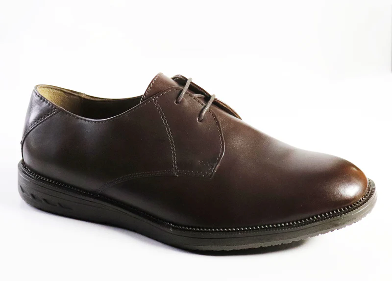 Men's Genuine Leather Blucher Shoes with TPR Comfort Sole