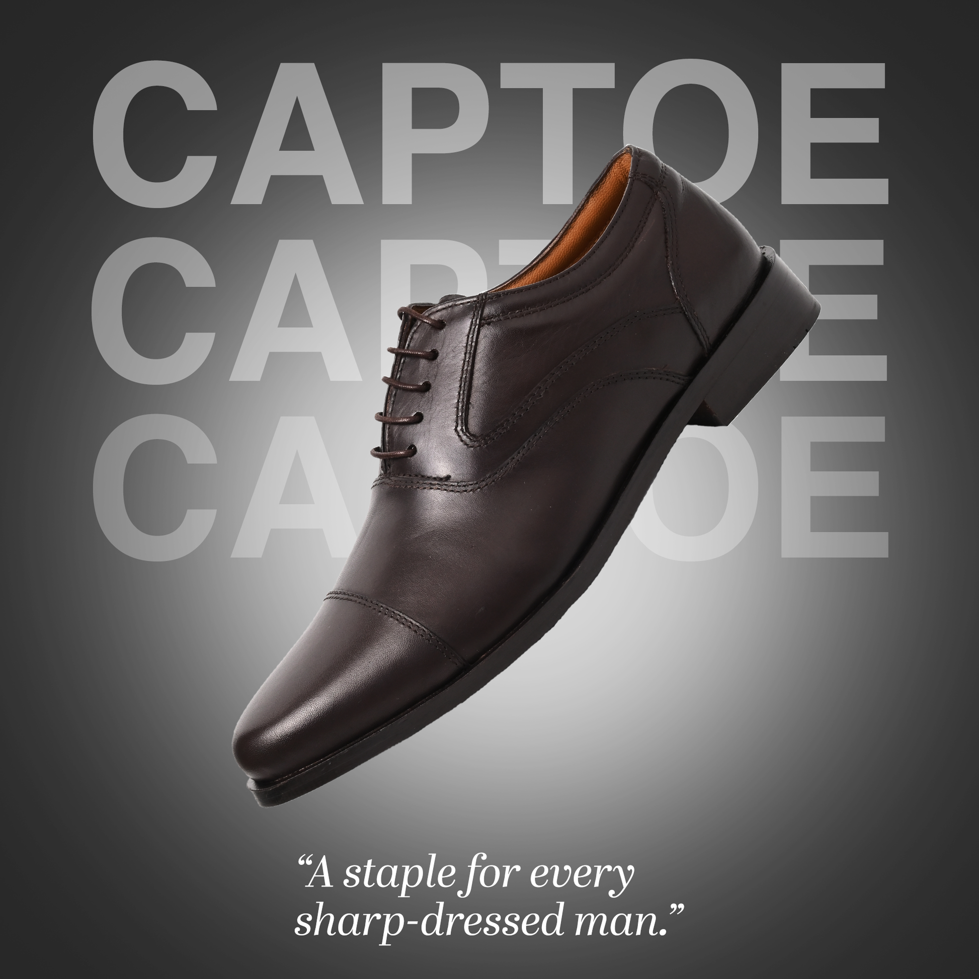 Men's Genuine Leather Milano Cap Toe Formal Shoes Hand Crafted to perfection by renowned Mont Hawk Artisans. Lace Ups