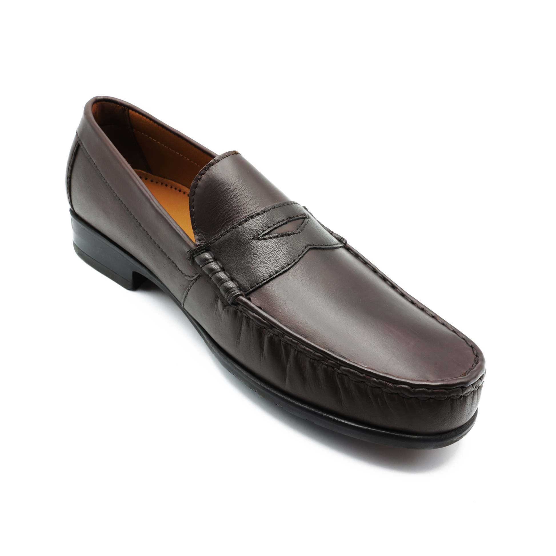 Ara Mocc Genuine Leather Loafers – Handstitched Slip-On Shoes with Cushioned Insole & Durable TPR Sole