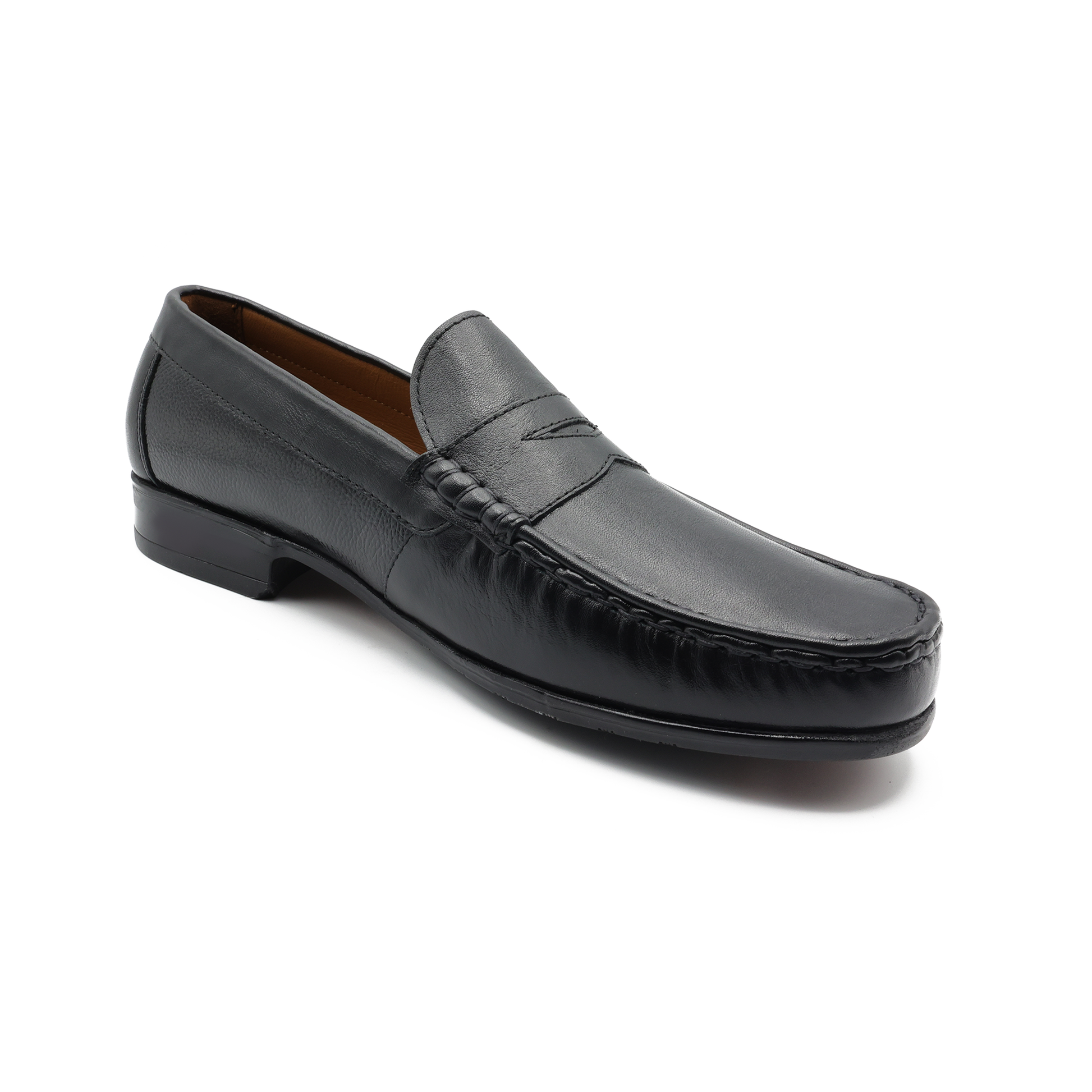Ara Mocc Genuine Leather Loafers – Handstitched Slip-On Shoes with Cushioned Insole & Durable TPR Sole