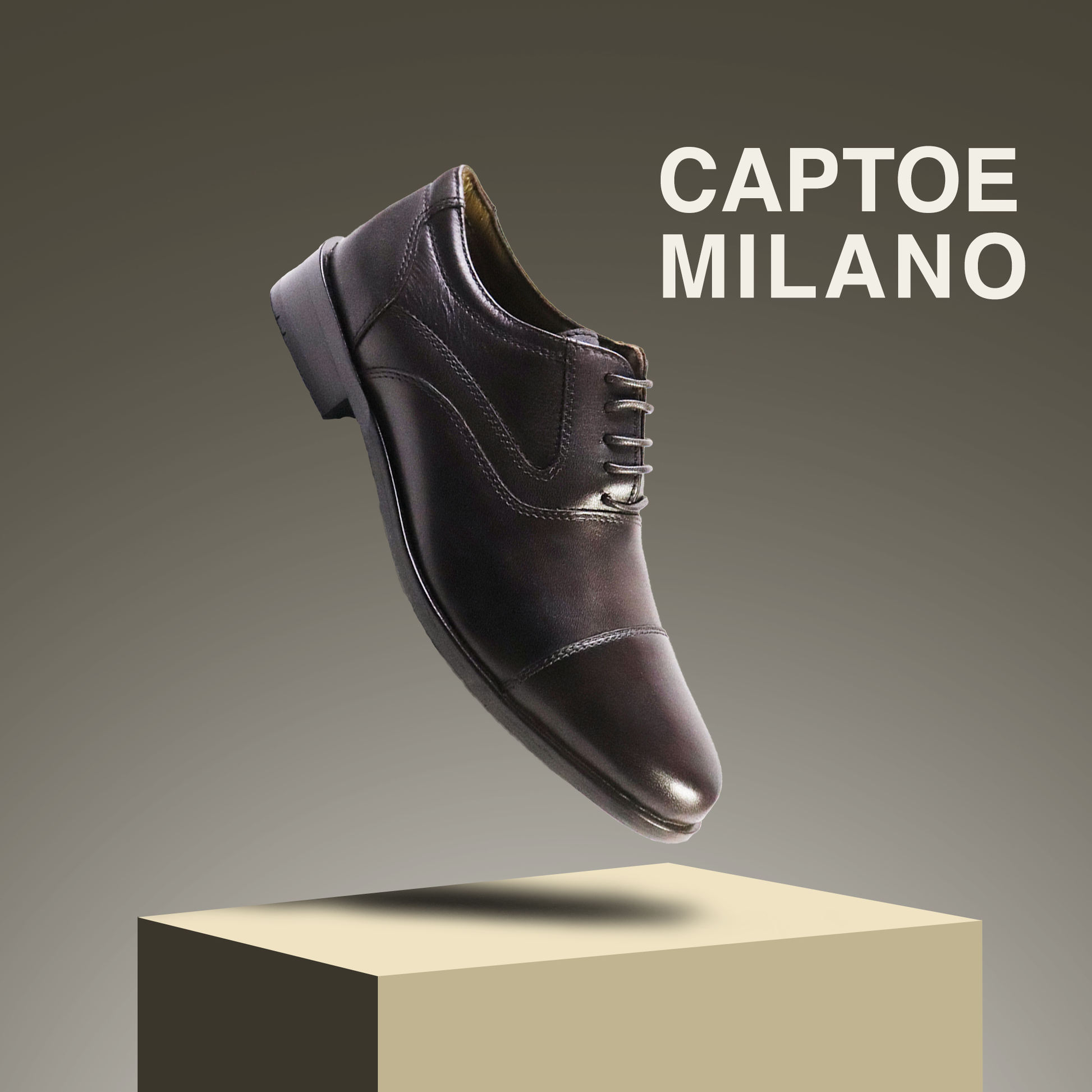 Captoe Milano Leather Derby Shoes | Handcrafted Formal Leather Footwear for Men