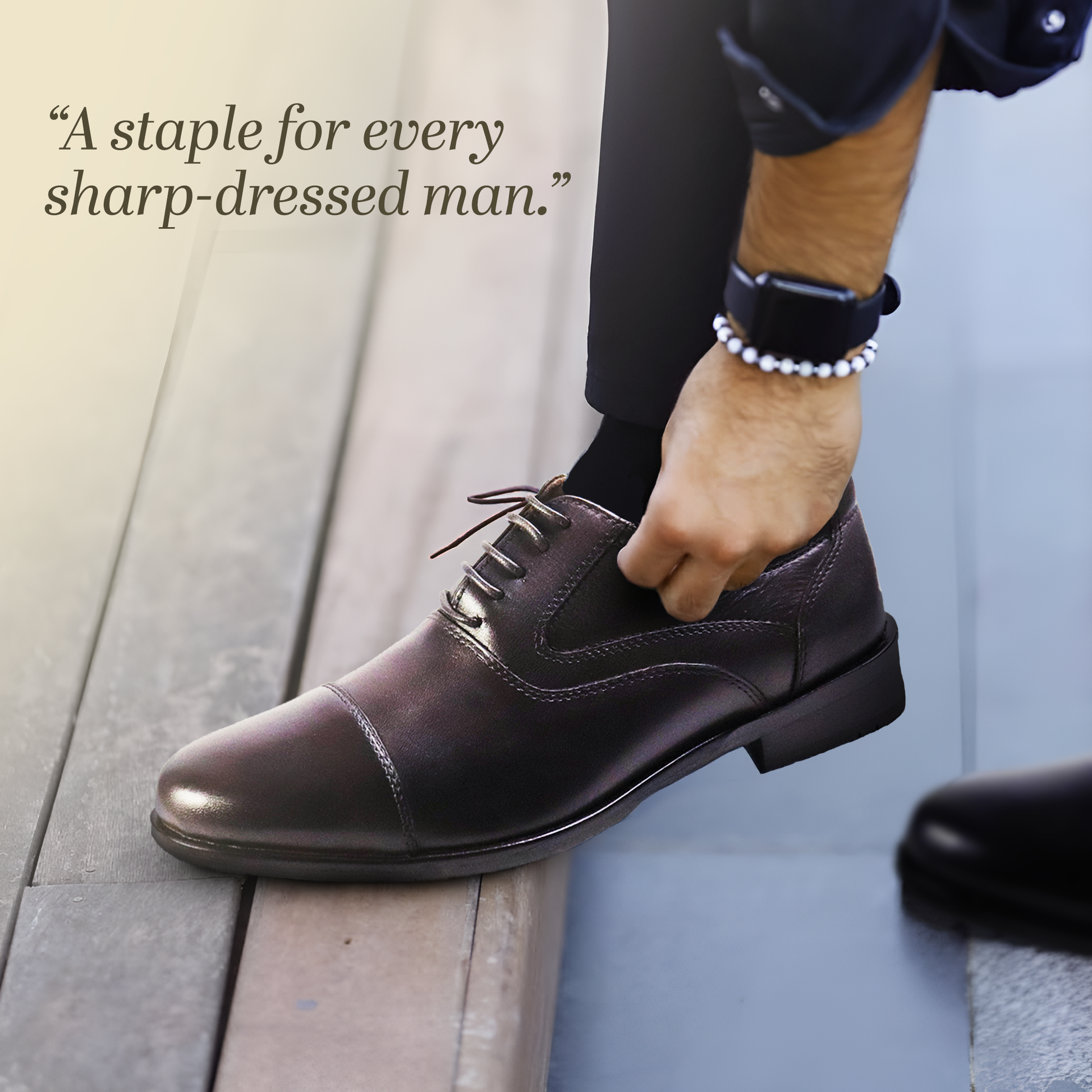 Captoe Milano Leather Derby Shoes | Handcrafted Formal Leather Footwear for Men