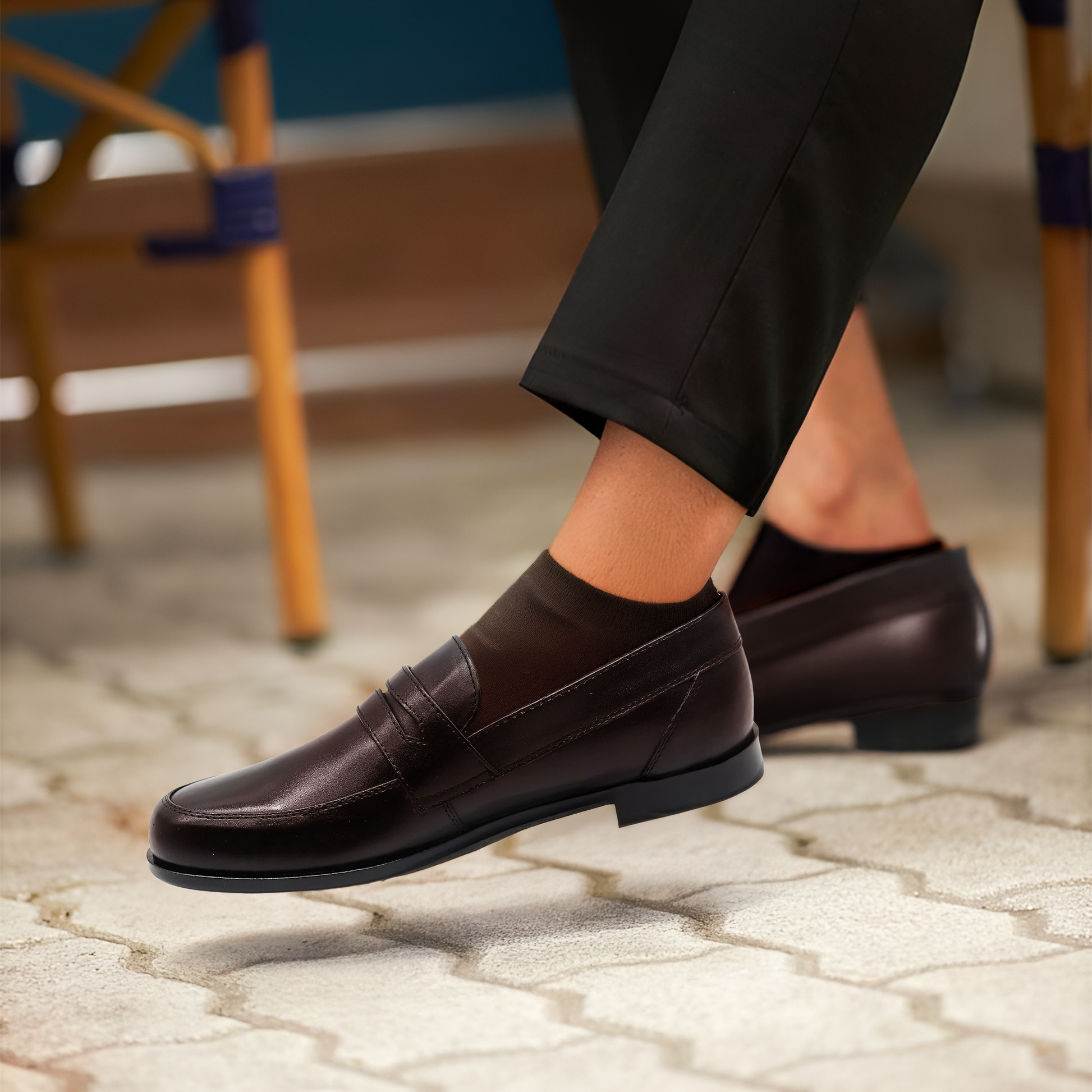 Penny Lasted Leather Slip-On Loafers