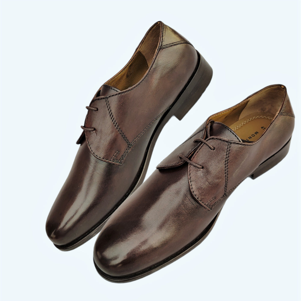 Mont Hawk Genuine Leather Blucher Shoes with TPR Handcrafted sole