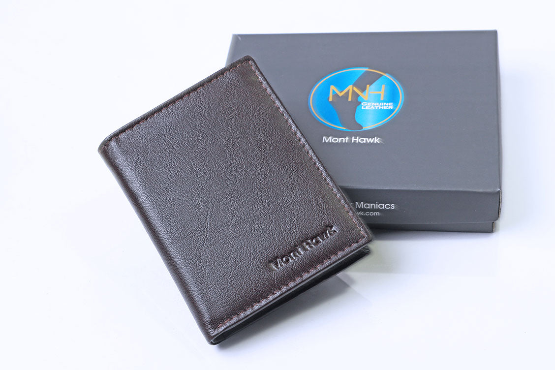 Card Holder with Genuine Leather Material