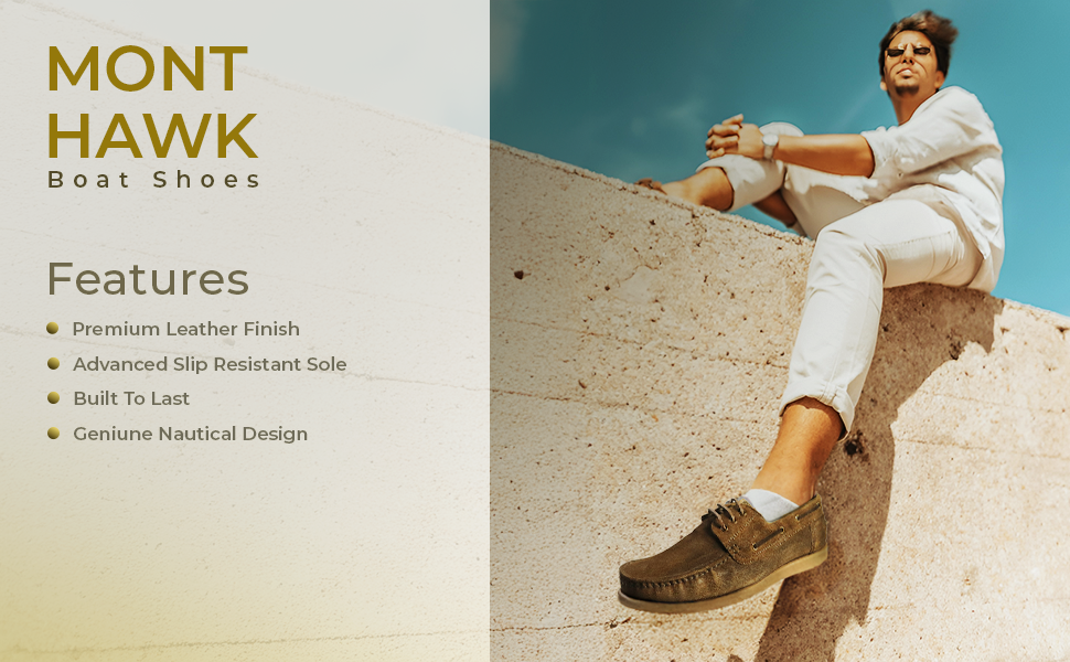 Boat  Shoes – Elegant Suede Finish with Cushioned Insole & Flexible Rubber Sole