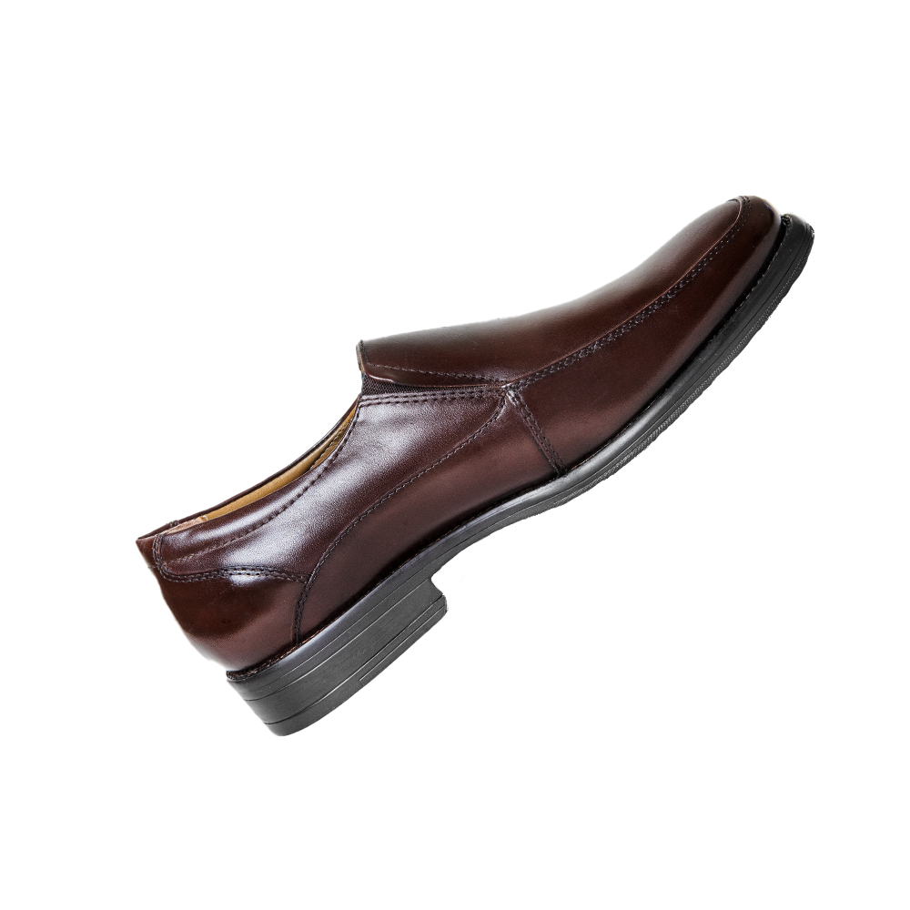 Mont Hawk Men’s Leather Penny Loafers – Slip-On Dress Shoes brown