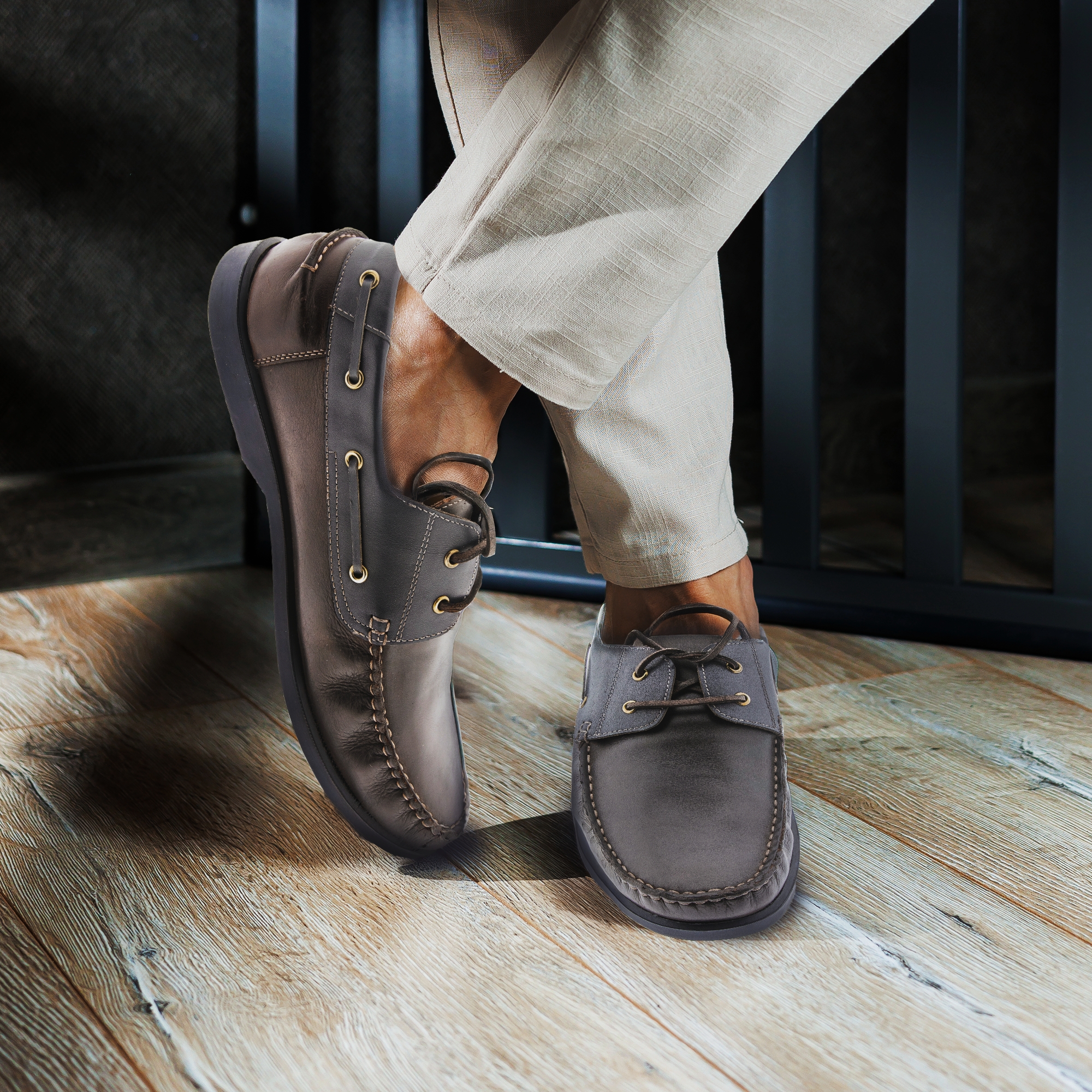 Boat  Shoes – Elegant Suede Finish with Cushioned Insole & Flexible Rubber Sole