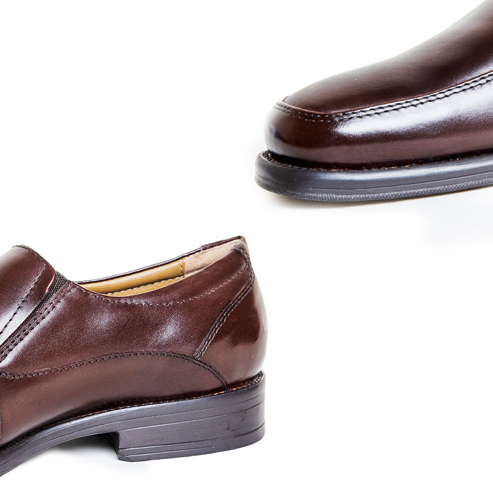 Mont Hawk Men’s Leather Penny Loafers – Slip-On Dress Shoes brown